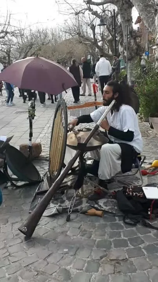 Artista di strada a Trevignano Romano sul lago di Bracciano