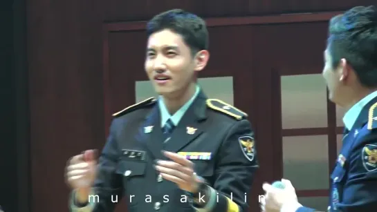 160109 서울경찰홍보단 뮤지컬힐링콘서트 최강창민 무대인사 붉은노을