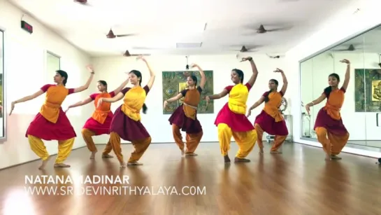 Sridevi Nrithyalaya - Natanamadinar Group presentation with 7 dancers