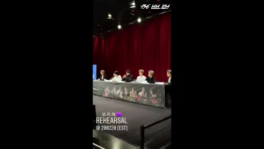 [RUS SUB] @bts.bighitofficial Instagram Stories - 200220 (EST), BTS Bo.Ra.Hae💜 Rehearsal & Behind