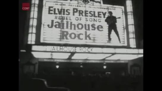 Elvis Presley fans at 'Jailhouse Rock' premiere in London