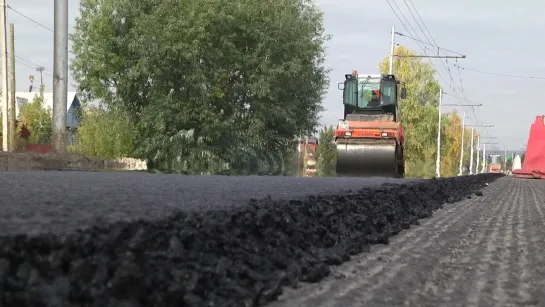 На следующей неделе в Альметьевске планируют завершить ремонт дороги по улице Геофизической