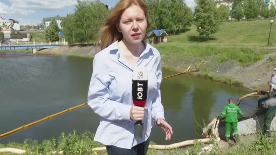 Экологи выясняют, что стало причиной загрязнения водоёма в Альметьевске