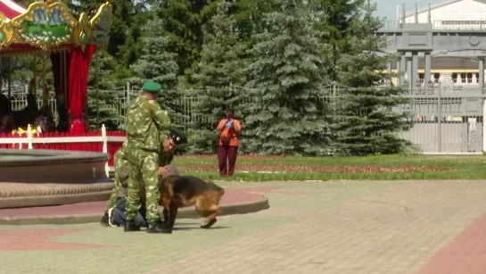 В Альметьевске показали реконструкцию эпизода о службе пограничников