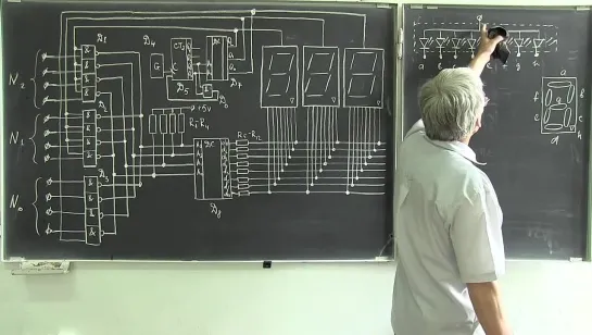 Л.172 Схема динамической индикации - Электротехника и электроника для программистов