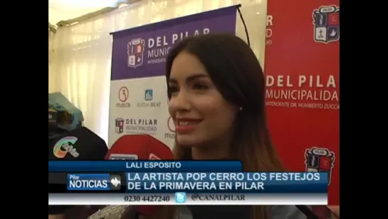 LALI ESPOSITO ANTES DE SU SHOW EN PILAR