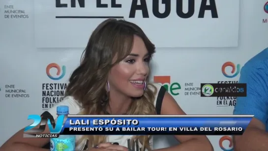 LALI ESPOSITO Conferencia de Prensa Festival Nacional de Folklore en el Agua 2016