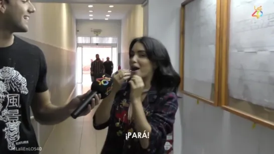 Backstage Lali en LOS40 Básico - Parte 2