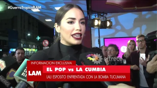 Lali Esposito enfrentada con La Bomba Tucumana