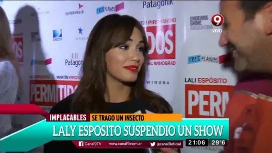 Nota de Lali Espósito en Implacables (14/02/2016)