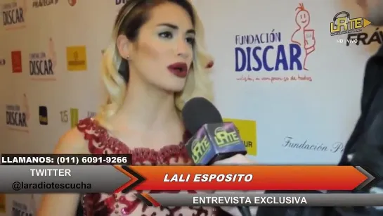 Lali Esposito hablo con La Radio Te Escucha