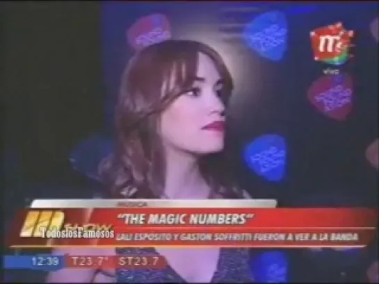 Lali Esposito,fue a ver a la banda "The Magic Numbers"