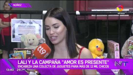 ¡ÍDOLA SOLIDARIA! @laliespos encabeza junto a Red Solidaria la campaña "Amor es presente", para que los chicos que pasan Nochebu