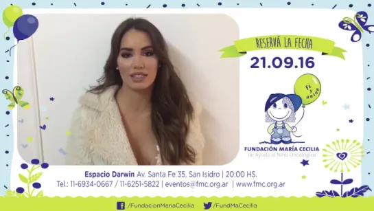 Con @LaliEspos te invitamos a la Cena Solidaria,te sumás?🙏 ❤️DALE! VENI! TE ESPERAMOS!❤️ 👉http://bit.ly/2b5RMVJ  👈