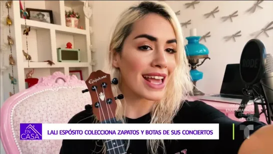 Lali Espósito nos muestra su espectacular colección de zapatos ¦ Telemundo