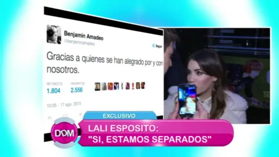 Lali Espósito desmintió los rumores de romance con Mariano Martínez: “No me separé por nadie”