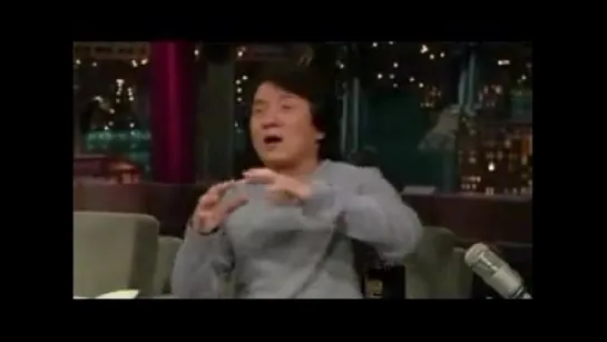 Jackie Chan on Letterman show Джеки Чан в гостях на шоу Леттермана