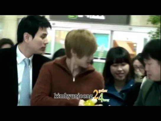 Kim Hyun Joong - Arrival at Gimpo Airport back from Japan [08.02.12]