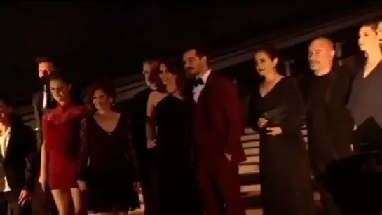 Çağatay Ulusoy at Red Carpet with Delibal Team