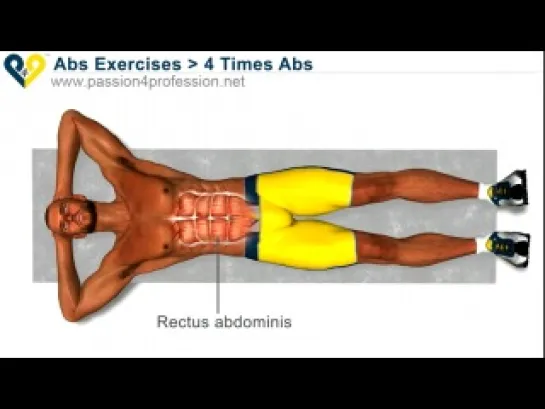 4 Time workout for lower abs [Видео (базовые упражнения) от passion4profession.net]