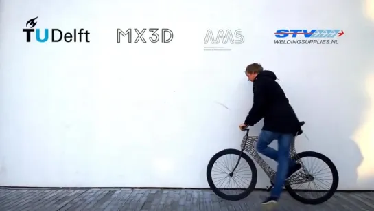 Arc Bicycle has 3D-printed steel frame created by TU Delft and MX3D