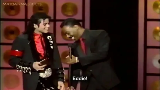 Michael Jackson AMA 1989 with Eddie Murphy Very Funny (Sub Italiano)