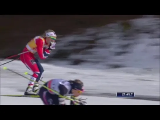 Falun Ladies Pursuit Cross Country Highlights