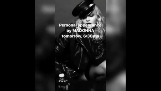 Personal appearence by Madonna at Barneys tomorrow 6:30 pm