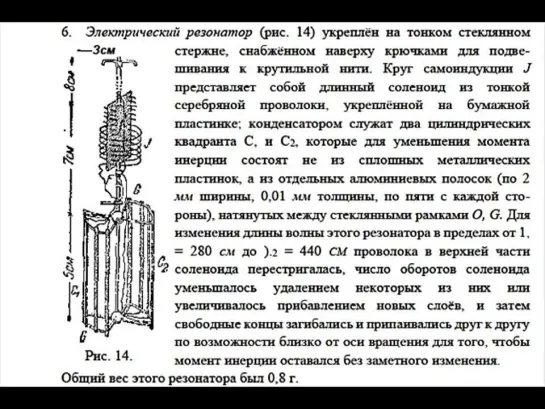 Лебедев Действие волн на резонаторы