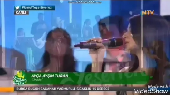 #AycaAysinTuran 🎤😍 #temavakfi 🌿 #umutyeşertenşarkılar