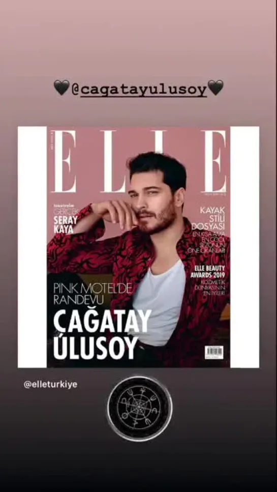 #CagatayUlusoy  #ELLE Turkiye Ocak 2019