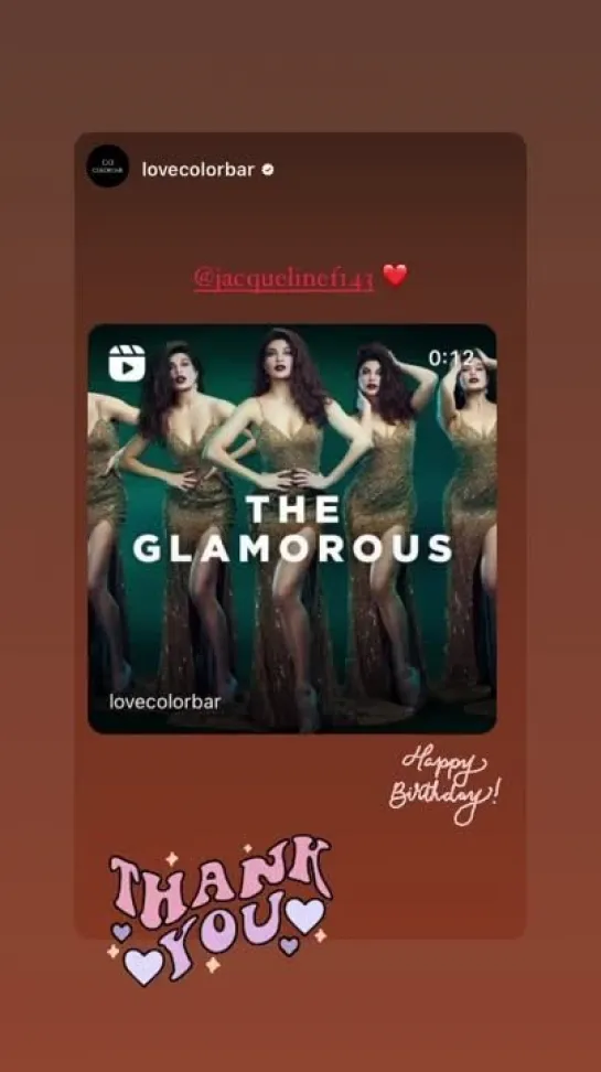 Jacqueline Fernandez on Instagram Stories 11.08.22