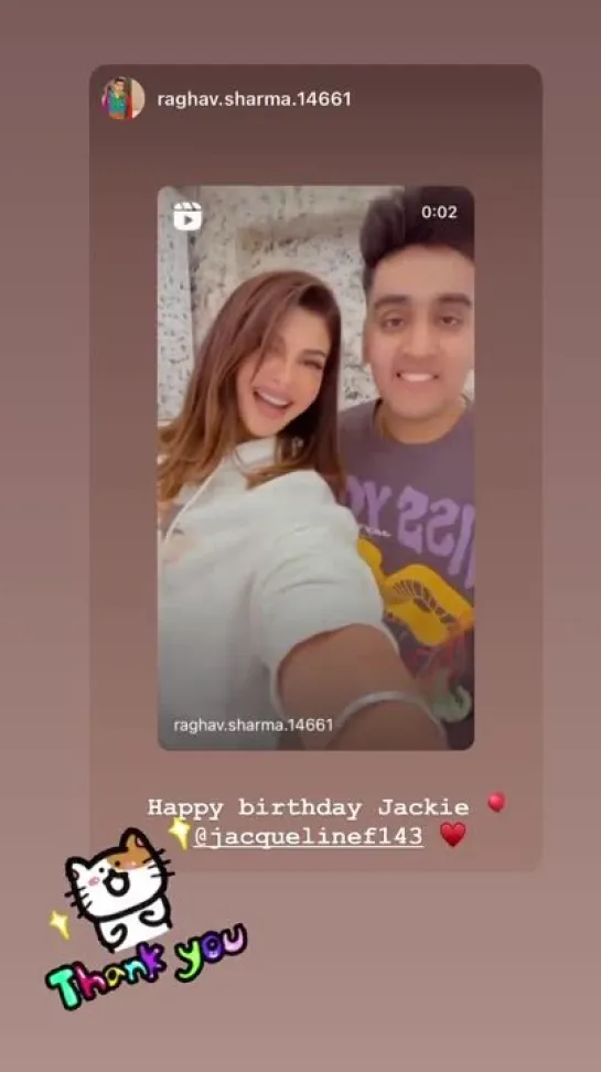 Jacqueline Fernandez on Instagram Stories 11.08.22