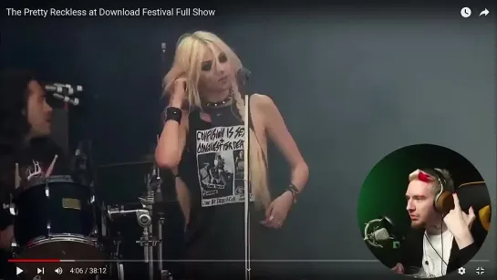 ОГНЕННЫЙ КОНЦЕРТ! НЮБЕРГ смотрит концерт The Pretty Reckless At Download Festiva