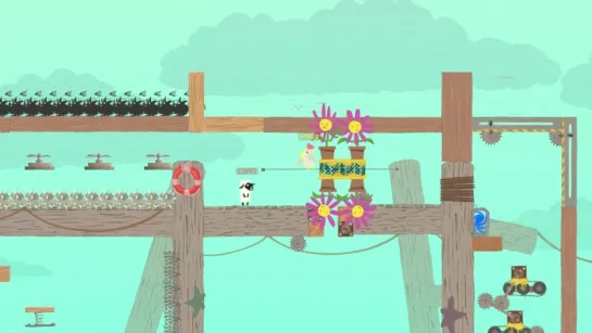 99.98% НЕПРОХОДИМАЯ КАРТА С ГИГАНТСКИМ ЦУНАМИ И ОПАСНЫМИ ЛОВУШКАМИ В ULTIMATE CHICKEN HORSE