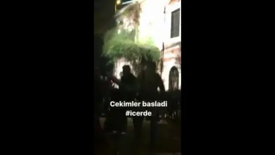 NEW Video  Çağatay Ulusoy on içerde set  cagatayulusoyy