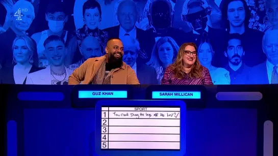 The Big Fat Quiz of the Year 2021 - James Acaster, Guz Khan, Judi Love, Sarah Millican, Sara Pascoe, Jonathan Ross