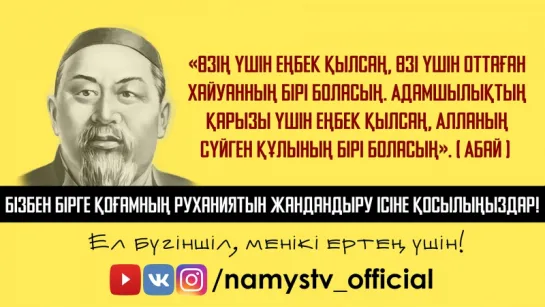 #namystv_official жарқағазының үлгісі