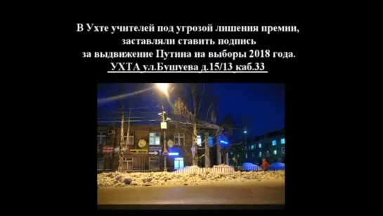 Сбор подписей за Путина в Ухте