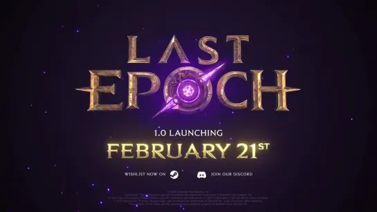 LAST EPOCH OFFICIAL TECHNICAL TRAILER