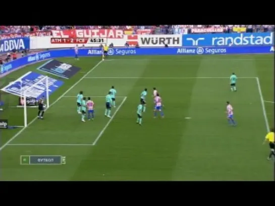 ATLETICO MADRID-BARCELONA 1-2 LA LIGA 3 ТУР 2011