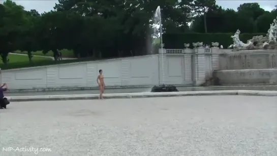 Walking nude in public