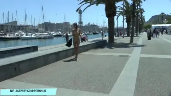 Walking nude in public