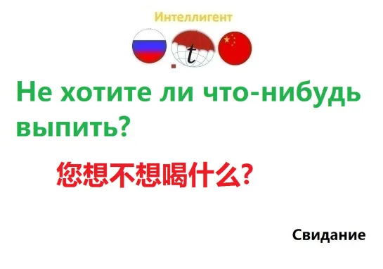 Не хотите ли что­-нибудь выпить? Разговорник китайского языка. Китайский язык