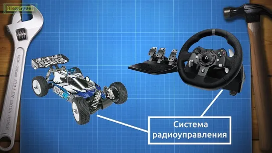 {AlexGyver} 🏎️Вызов принят: подключаем RC машинку к рулю и педалям