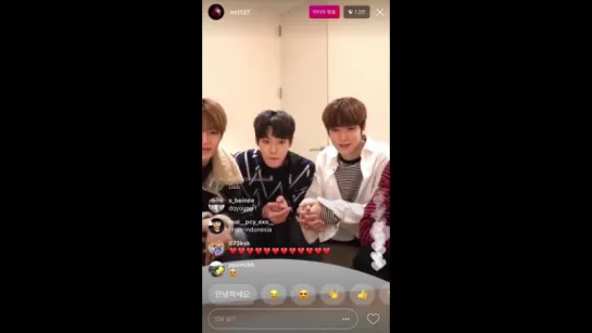 171215 NCT 127 Instagram Live (NCT DREAM "JOY" Reaction)