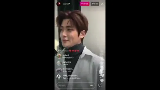 171119 Jaehyun (NCT) @ Instagram Live