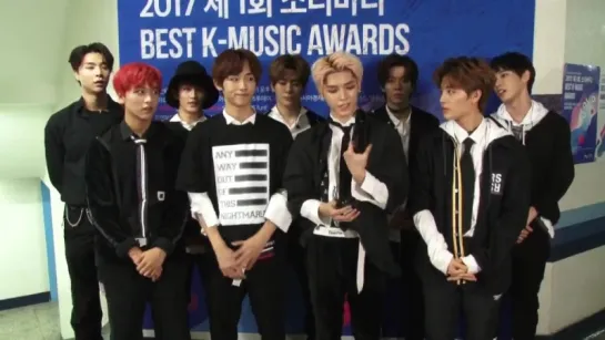 170921 NCT 127 @ Soba Best K-Music Awards Backstage