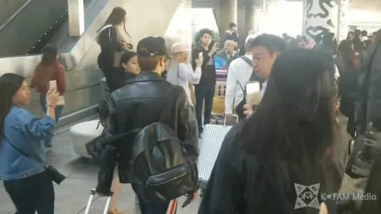 180426 arrival at Los Angeles International Airport @  K-FAM Media Productions