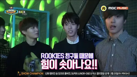 [VIDEO]150321 SR15B Backstage cut @ MBC Show Champion